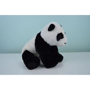 Ikea Kramig Panda Bear Plush Stuffed Animal Toy Black White Lovey 12" Long